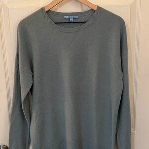 Antonio Melani 100% Cashmere Crewneck Sweater Light Teal Size L